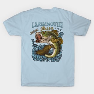 Largemouth Bass & Dragonfly T-Shirt